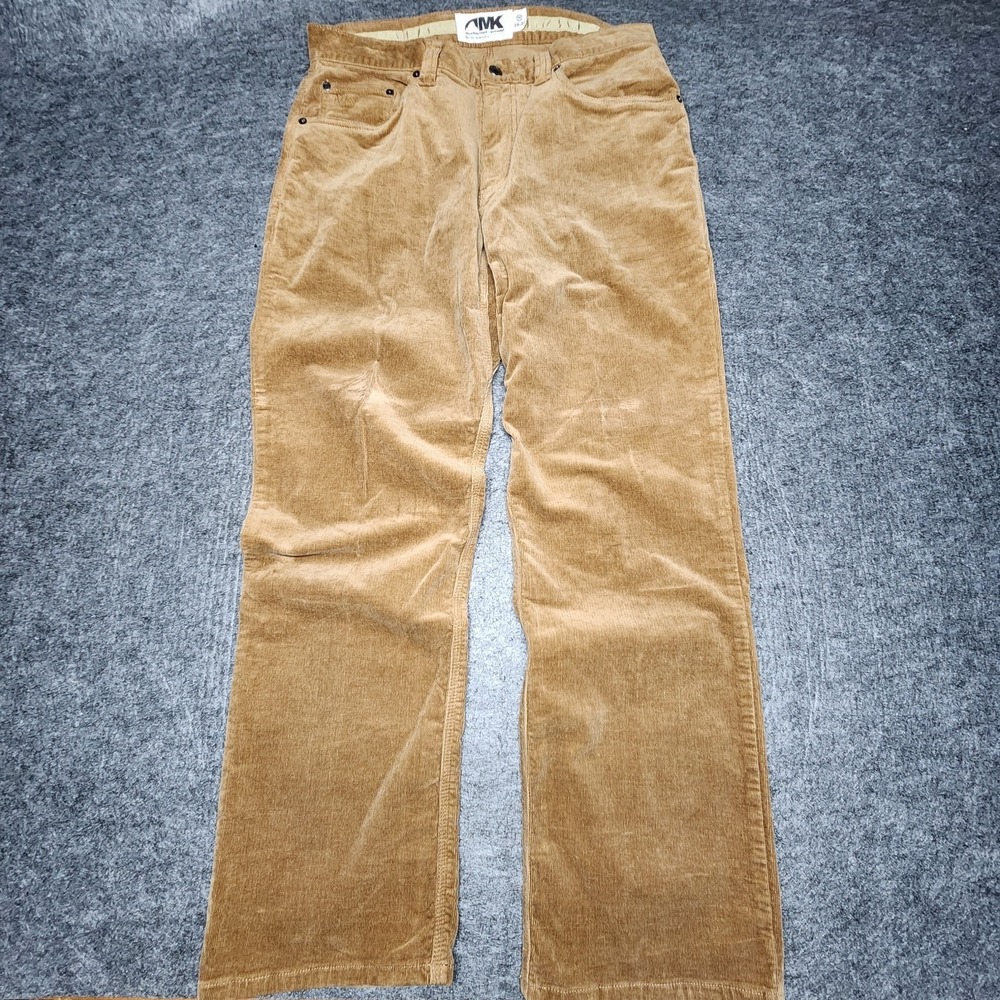 Mountain Khakis Mens Brown Tan Corduroy 5 Pocket Pants 34x30 Crest Cord Stretch